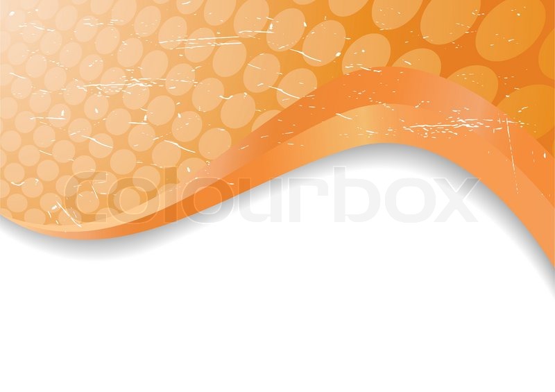 Vector orange grunge background; | Stock Vector | Colourbox