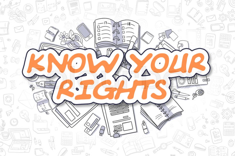 Know Your Rights - Hand Drawn Business ... | Stock image | Colourbox