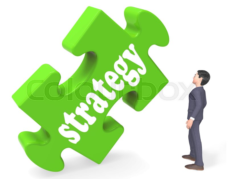 Strategy Piece Showing Business ... | Stock image | Colourbox