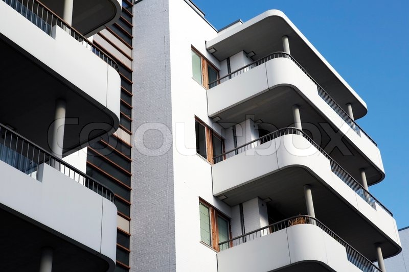 Balkon vor einer Außenaufnahme von | Stock Bild | Colourbox