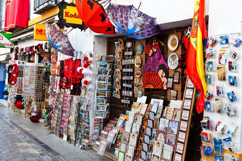 A Souvenir Shop In Andalusia Spain Stock Image Colourbox