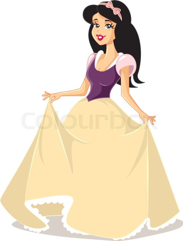 Drawing Of Beautiful Royal Girl From A Stock Vector Colourbox