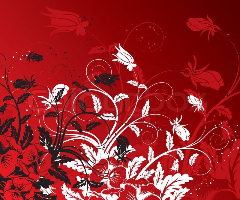 Abstract floral background, element | Stock vector | Colourbox