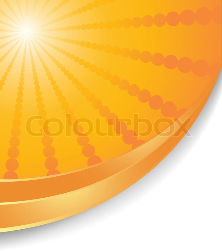 Abstract orange background clip-art | Stock vector | Colourbox
