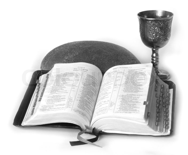 The Bible The Bread And Wine Symbols Stock Image Colourbox