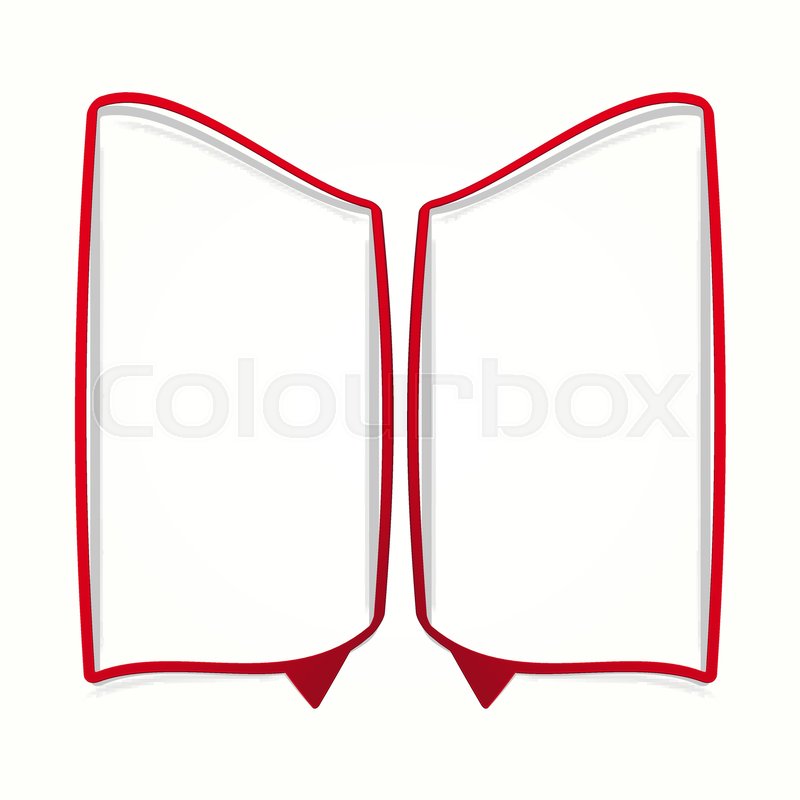 colorful speech bubble frames on a white background vector labels