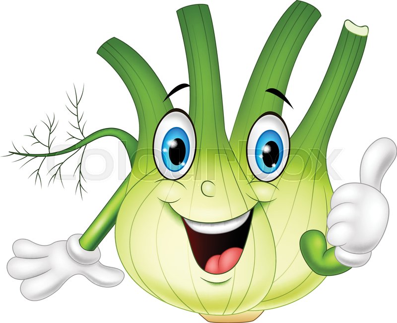 Vector illustration of Cartoon fennel Stock vector Colourbox