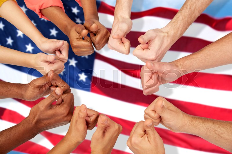 hands of international people showing thumbs up | Stock image | Colourbox