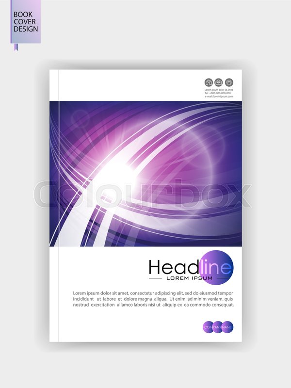 Journal Cover Template Banner Front Stock Vector Colourbox