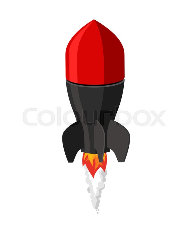 Rocket Bomb Icon Illustration Isolated Vector Stock Vector Rocket Bomb Icon Illustration Isolated Vector Stock Vector