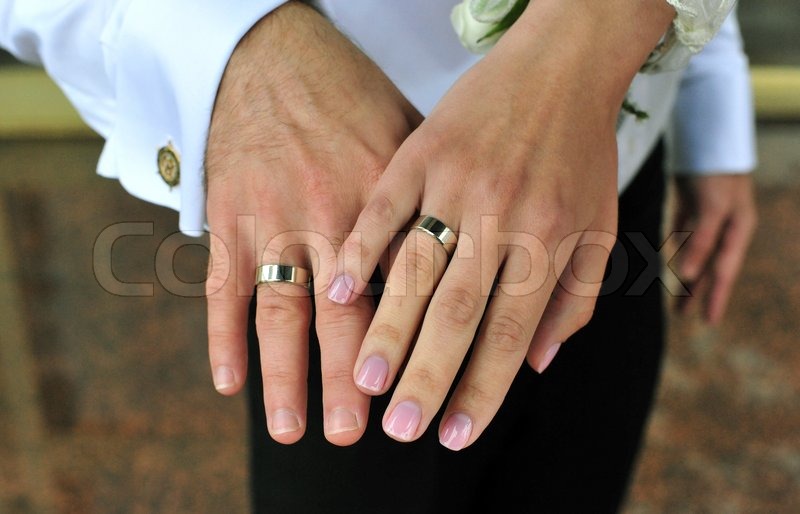 bride and groom holding hands with wedding rings on it stock photo colourbox - Wedding Rings On Hands bride and groom holding hands with wedding rings on it stock photo colourbox - Wedding Rings On Hands