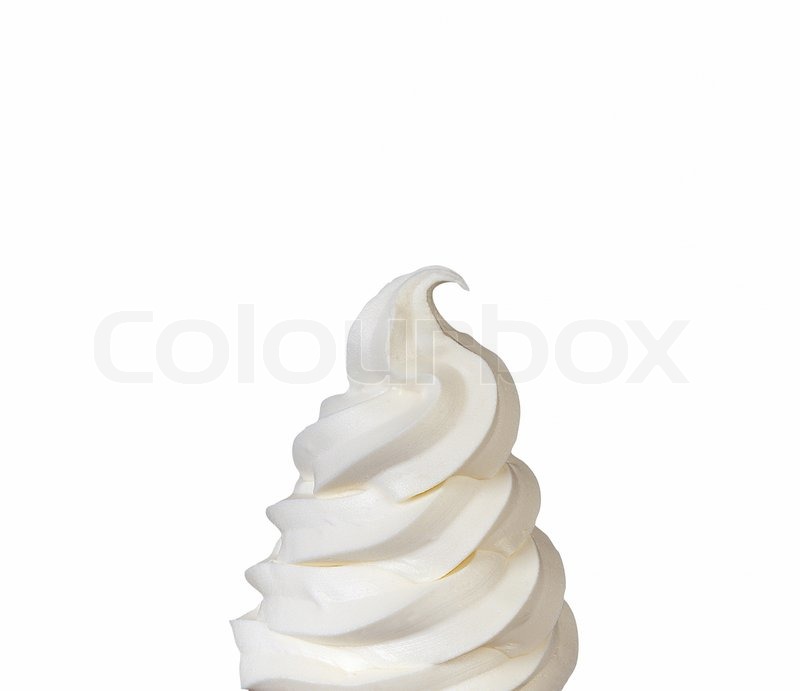 Softeis top Nahaufnahme Stock Bild Colourbox