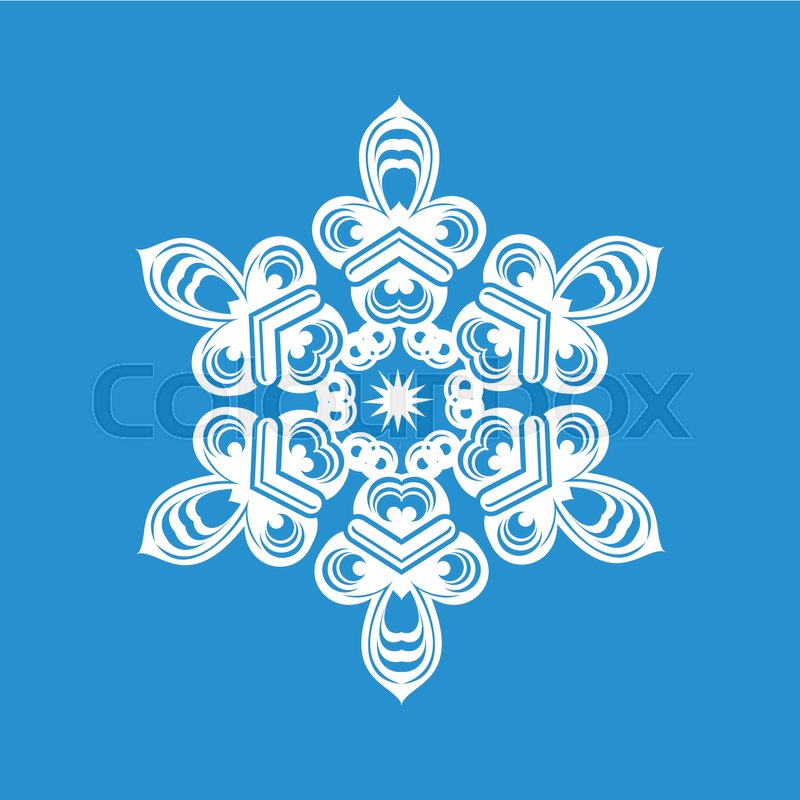 Schnee, freigestellt, isoliert | Vektorgrafik | Colourbox