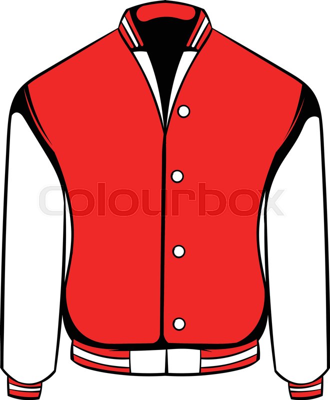 Sport or varsity red jacket icon in | Stock vector | Colourbox