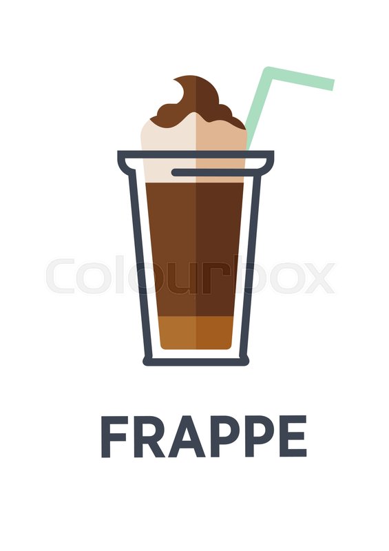 Coffee For Takeaway Logo Template Vector Cold Frappe Drink Cup With Ice And Chocolate Cream Isolated Flat Icon Fast Food Cafe Cafeteria Or Coffee For Takeaway Logo Template Vector Cold Frappe Drink Cup With Ice And Chocolate Cream Isolated Flat Icon Fast Food Cafe Cafeteria Or
