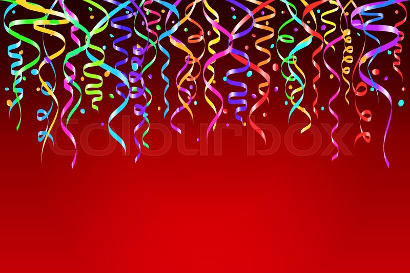 vector illustration of colorful confetti decoration for design