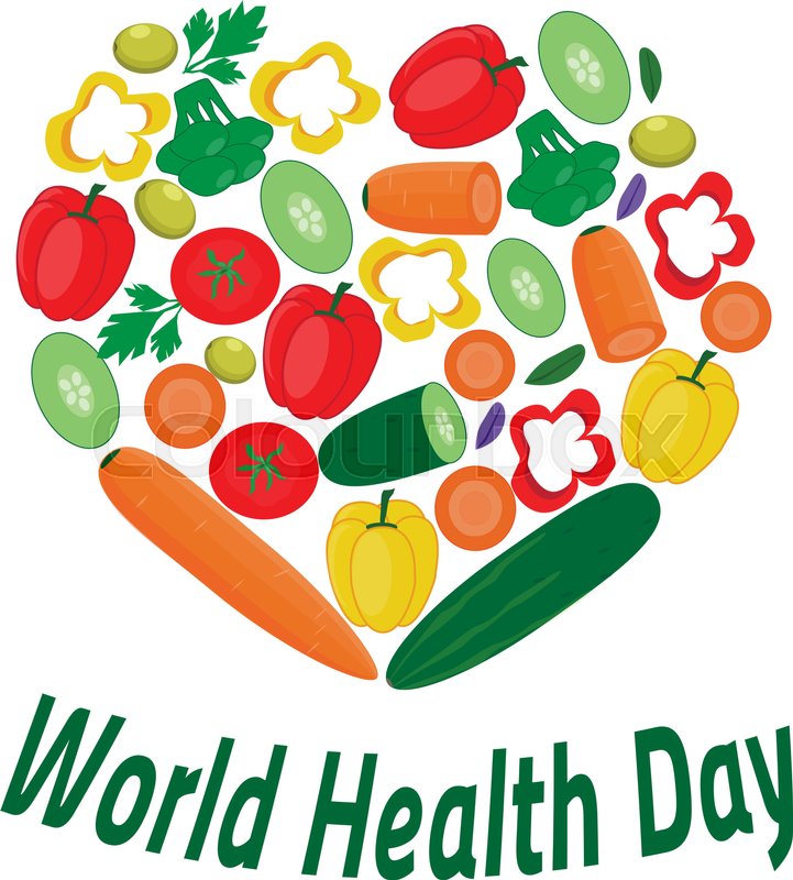 World Health Day Banner Hearth From Stock Vector Colourbox