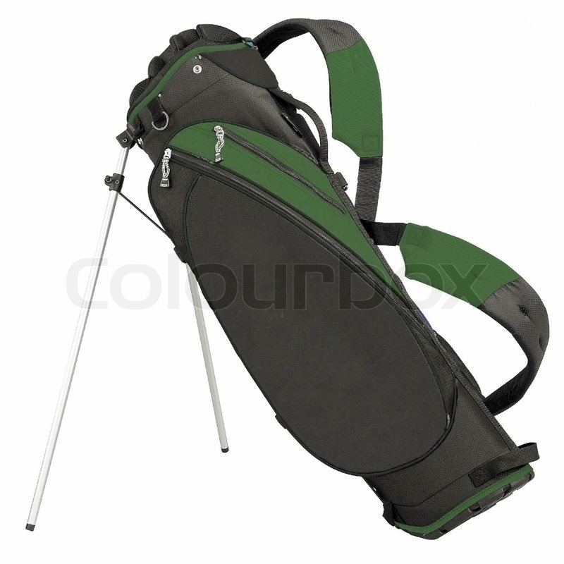 Big golf bag isolated on white ... | Stock Photo | Colourbox