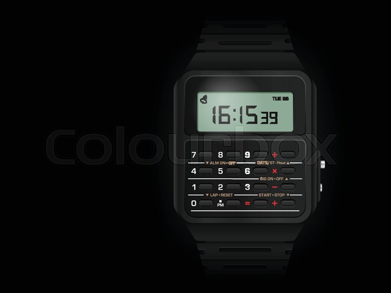 calculator digital watch