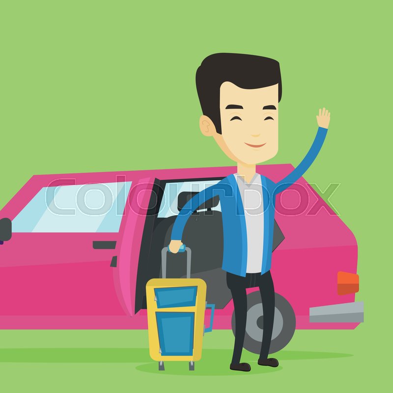 open front door illustration shutterstock asian man with suitcase standing on the background of car open door young happy waving in front car happy going to vacation by open front door illustration shutterstock asian man with suitcase standing on the background of car open door young happy waving in front car happy going to vacation by
