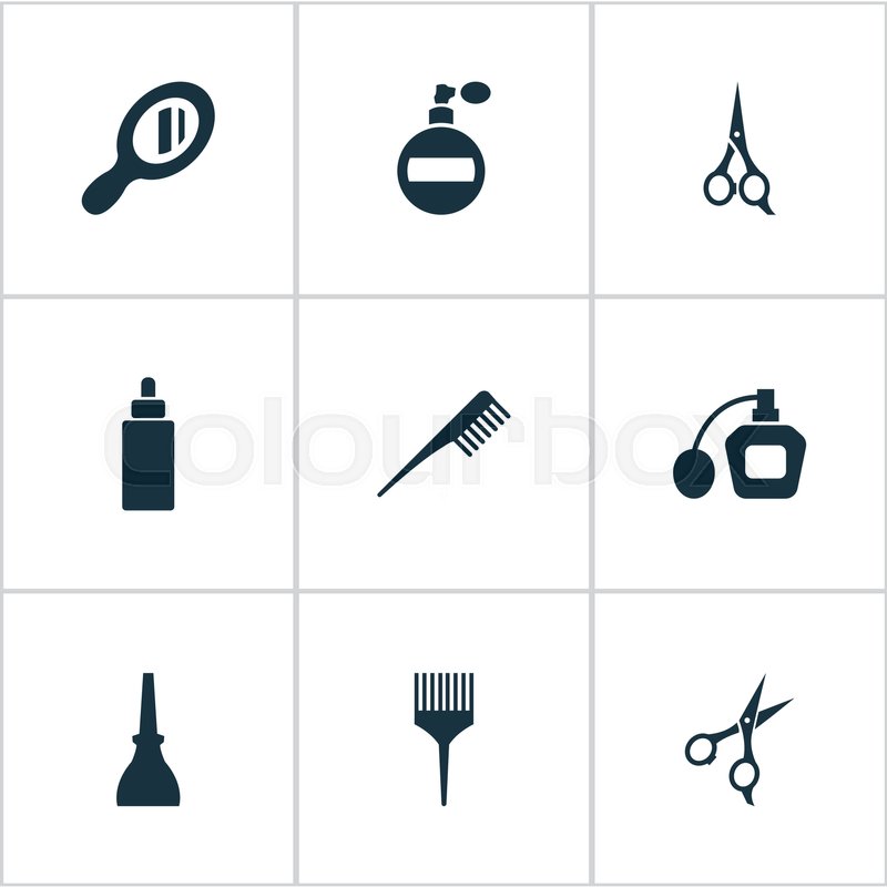 Vector Illustration Set Of Simple Spa Stock Vector Colourbox