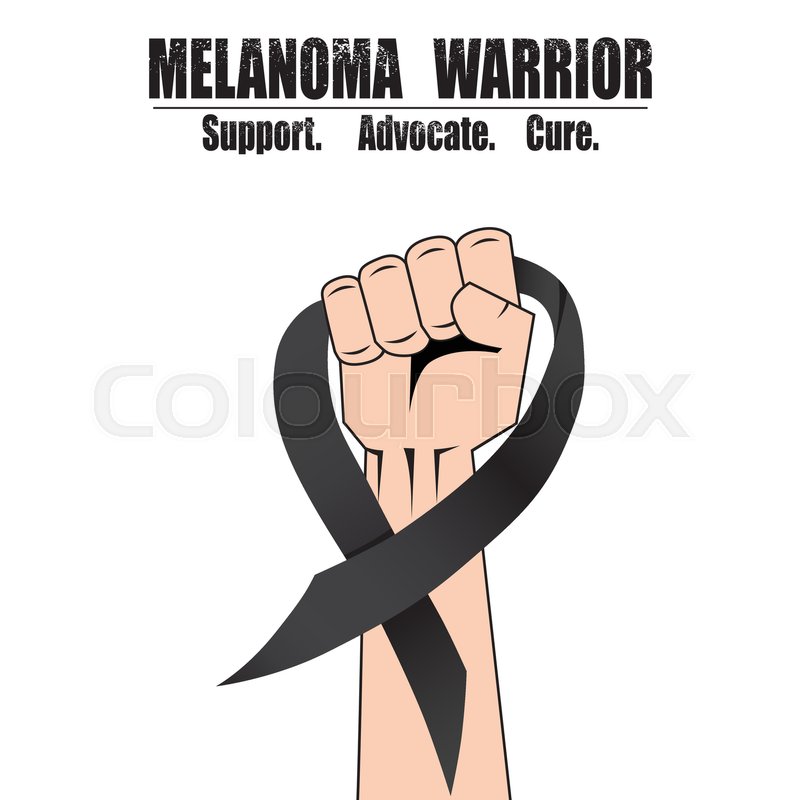 Cancer ribbon black clip art