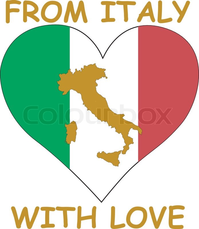 Aus Italien mit Liebe | Stock-Vektor | Colourbox