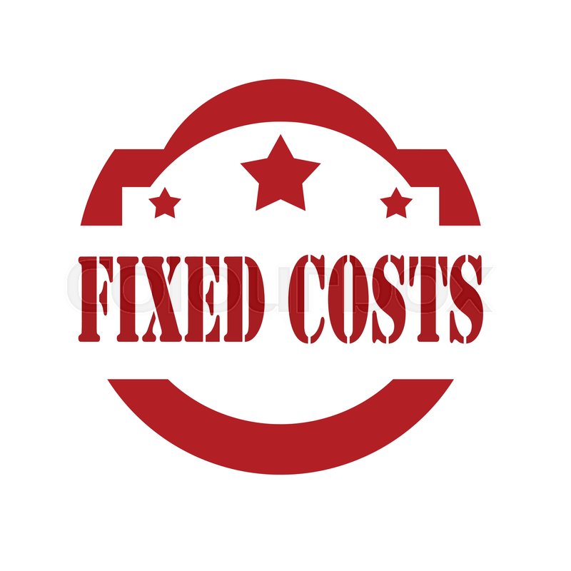 Red stamp with text Fixed Costs,vector Stock vector Colourbox