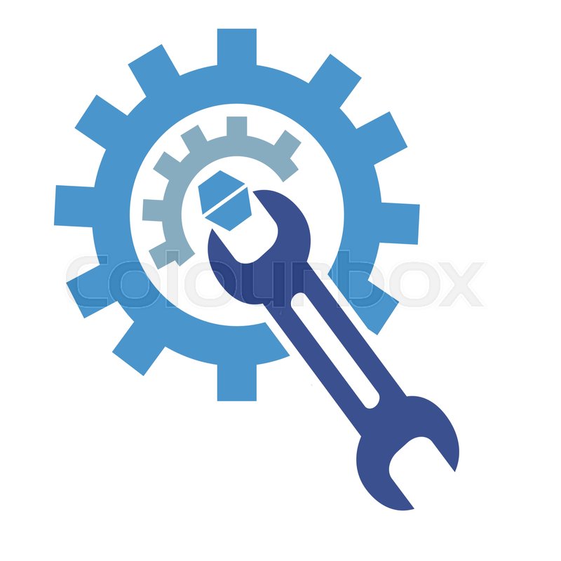 Mechanisch, erhaltung, instandhaltung | Vektorgrafik | Colourbox