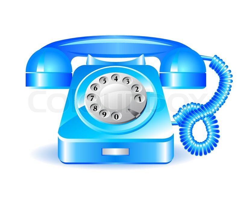 rotary logo vector retro  Colourbox Stock Blue   Vector telephone