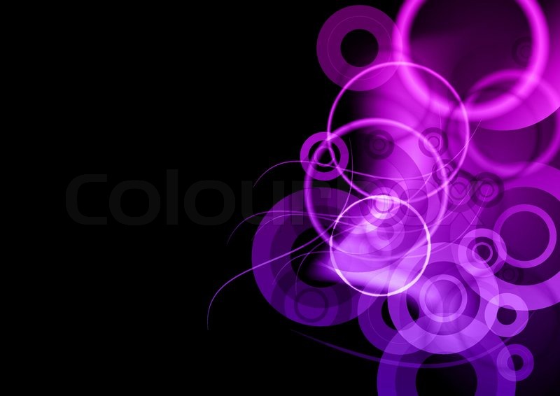 Purple background on the black | Stock Vector | Colourbox