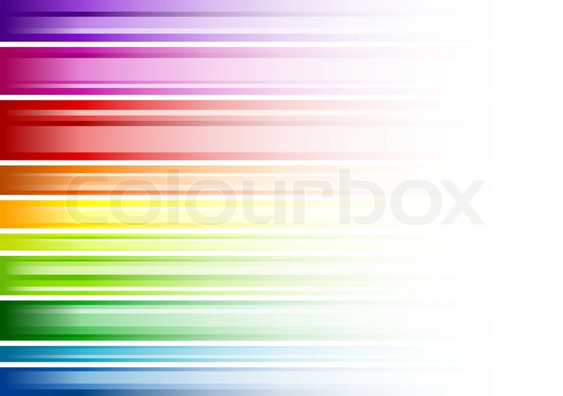 Rainbow Color Background With White Stock Vector Colourbox