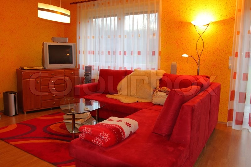 Moderne Wohnzimmer | Stock Bild | Colourbox