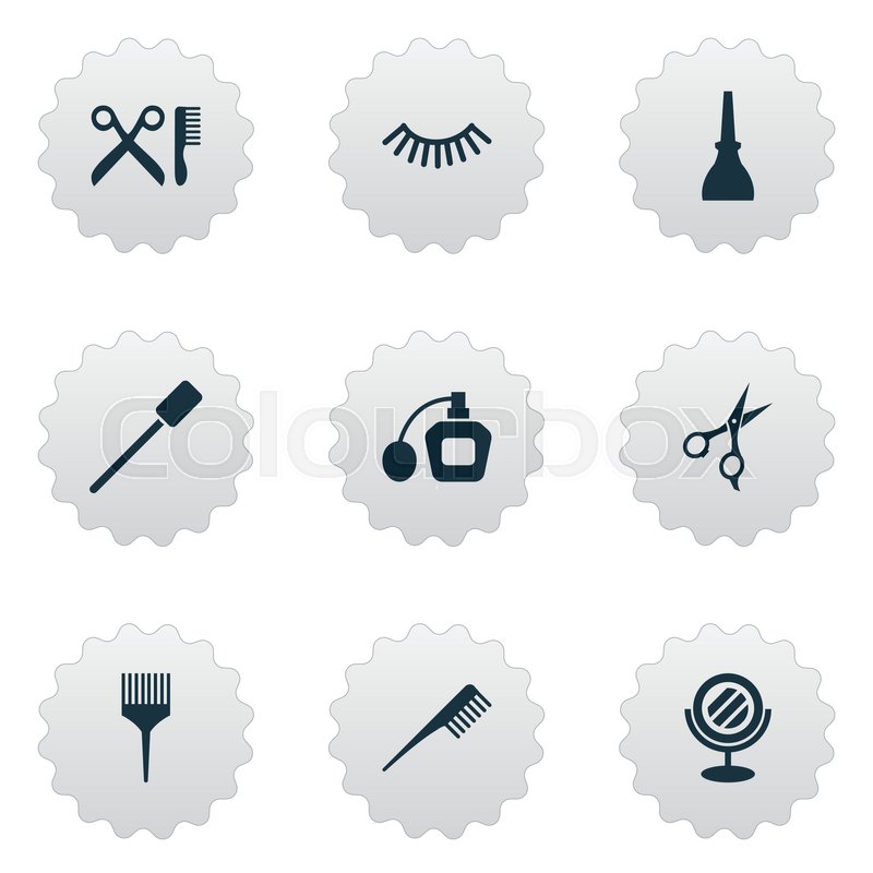 Vector Illustration Set Of Simple Stock Vector Colourbox