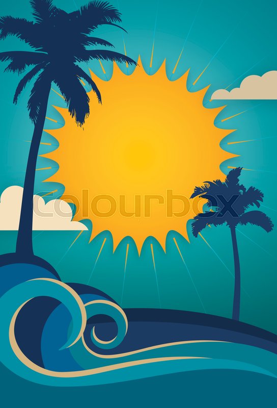 summer beach party poster background stock photo colourbox