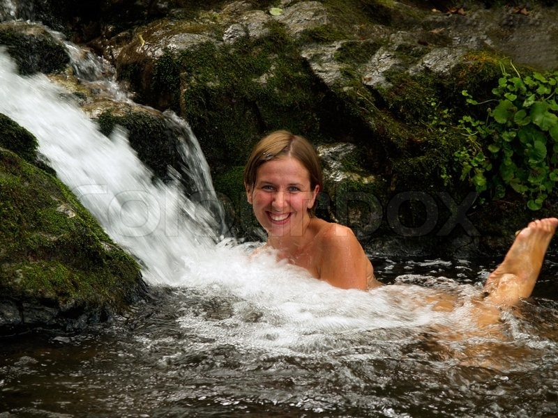 Nudist Beautiful Waterfall - Nudist Naturist Outdoor Art - PORNO Gallery