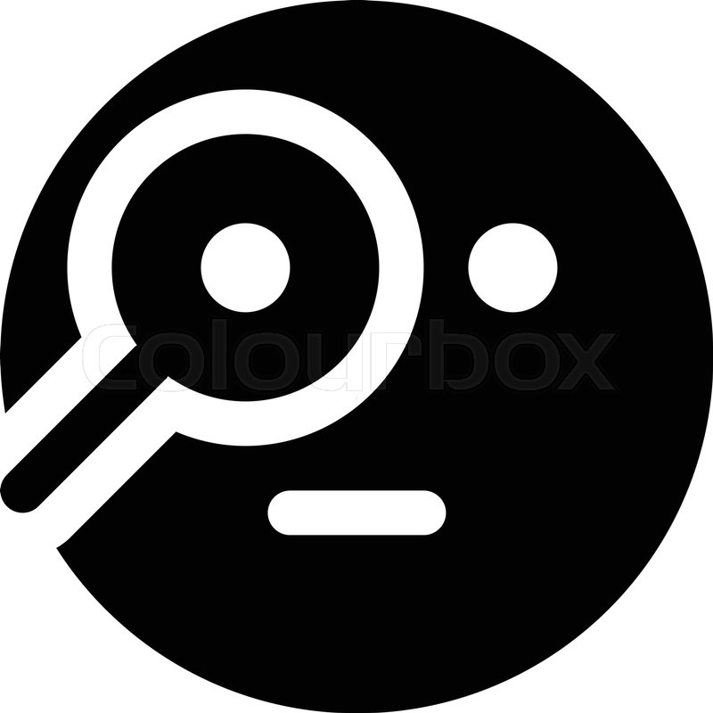 Curious emoji | Stock Vector | Colourbox