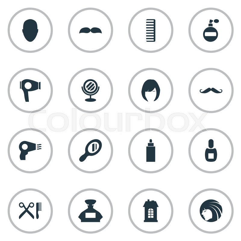 Vector Illustration Set Of Simple Stock Vector Colourbox