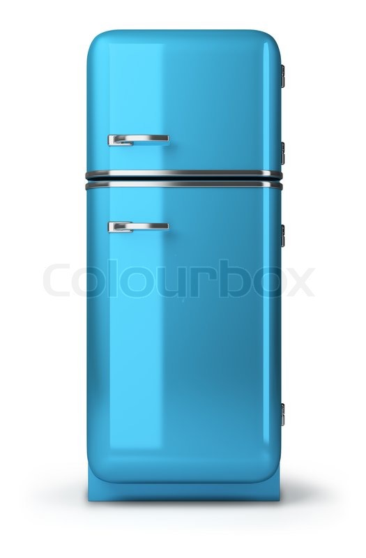 {Kühlschränke retro
70} Blue a retro the fridge | Stock Photo | Colourbox | {Kühlschränke retro
70}