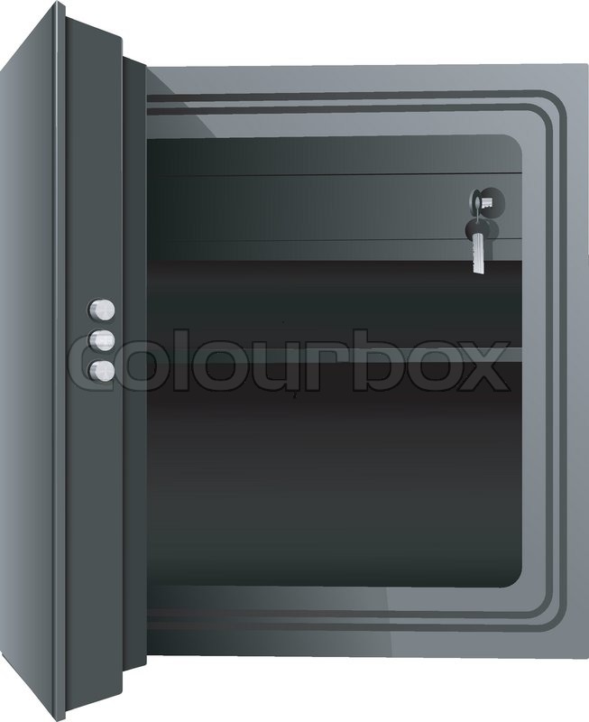 open the safe vector stock vector colourbox open safe