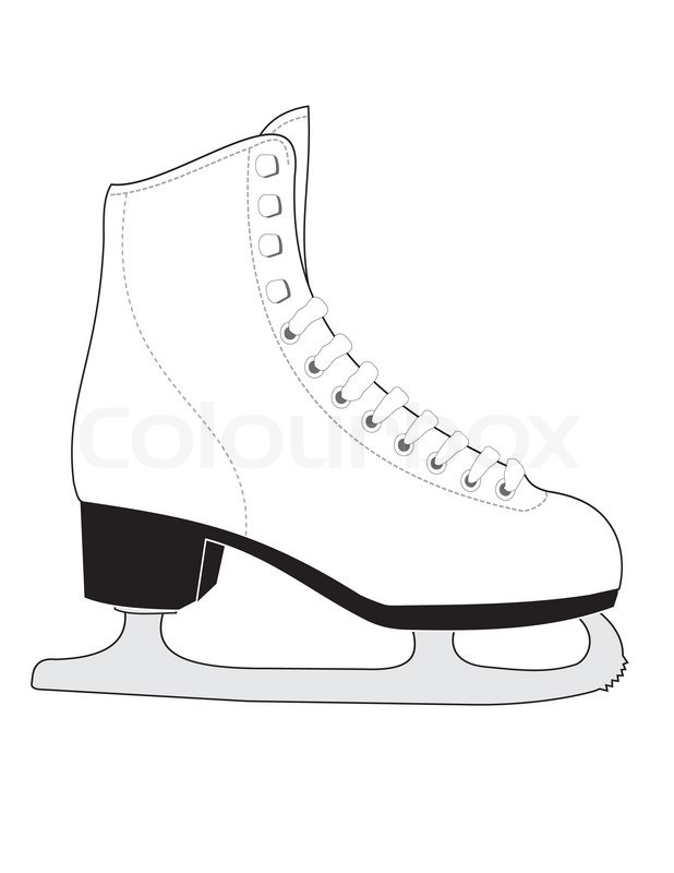 White female sports Schlittschuhe für Eiskunstlauf