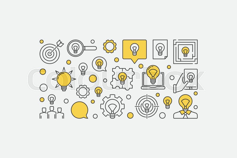 Business Ideas Banner Design Vector Stock Vector Colourbox