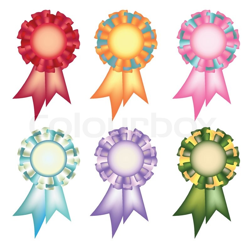 Collection of six different designs of ... | Stock vector | Colourbox
