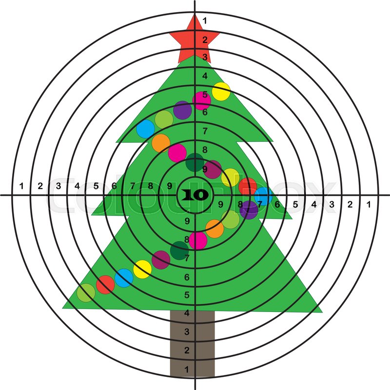 Target shooting on background of ... | Stock vector | Colourbox