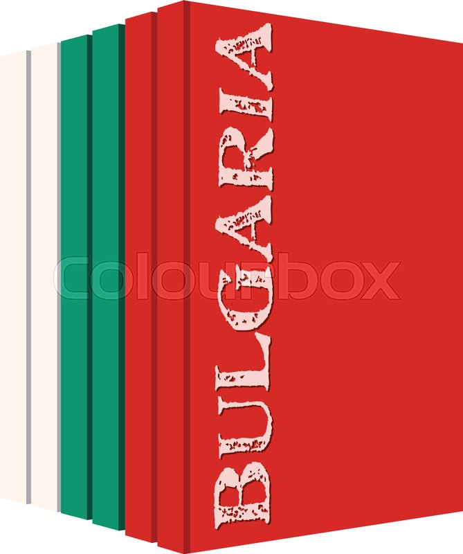 Books about the country of Bulgaria. | Stock vector | Colourbox