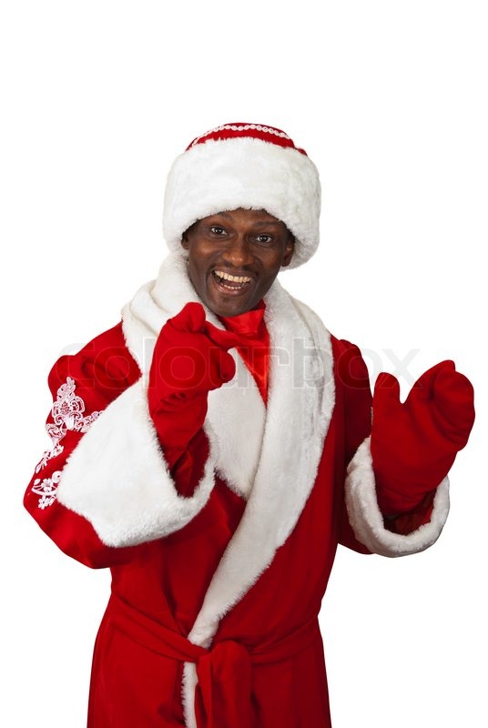 Surprised Black Santa Claus On A White Stock Image Colourbox You must be a registered user to use the imdb rating plugin. surprised black santa claus on a white