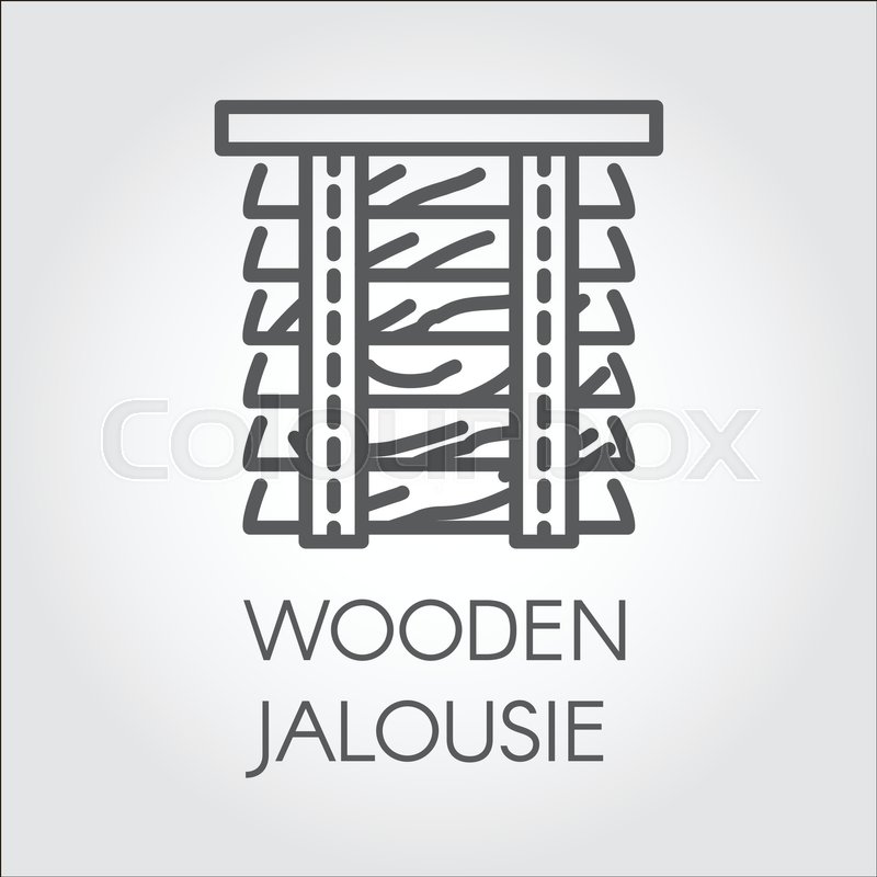 Simple Line Logo Of Wooden Jalousie Label For Home And Office Cool Home Interior Design Catalogs Concept Simple Line Logo Of Wooden Jalousie Label For Home And Office Cool Home Interior Design Catalogs Concept