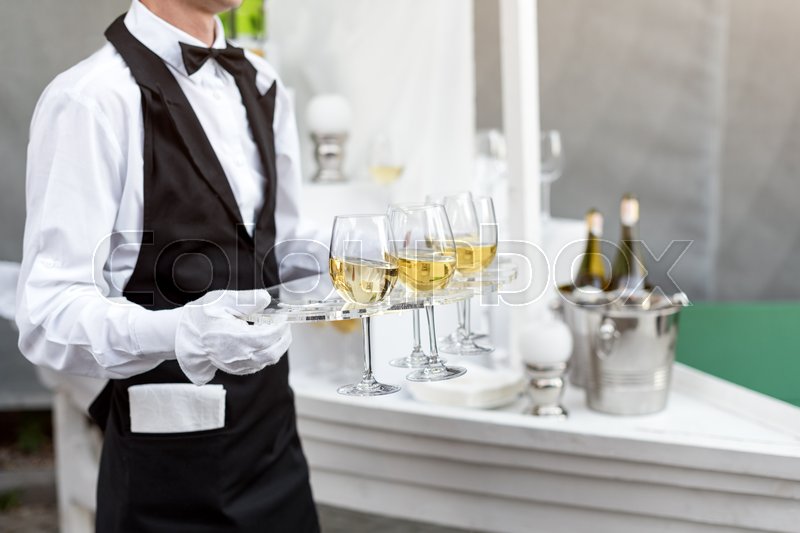 midsection of professional waiter in stock photo colourbox catering waiter