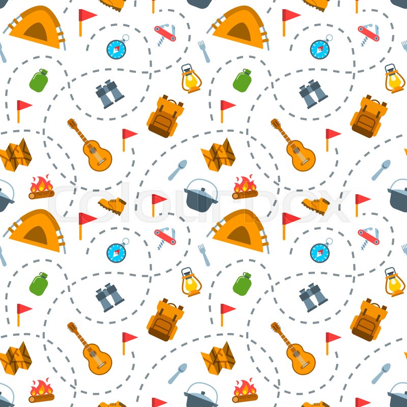 Simple Icons Of Camping Tools On White Backdrop Vacation Outdoor Activity Wallpaper Wrapping Pack Paper Design Simple Icons Of Camping Tools On White Backdrop Vacation Outdoor Activity Wallpaper Wrapping Pack Paper Design