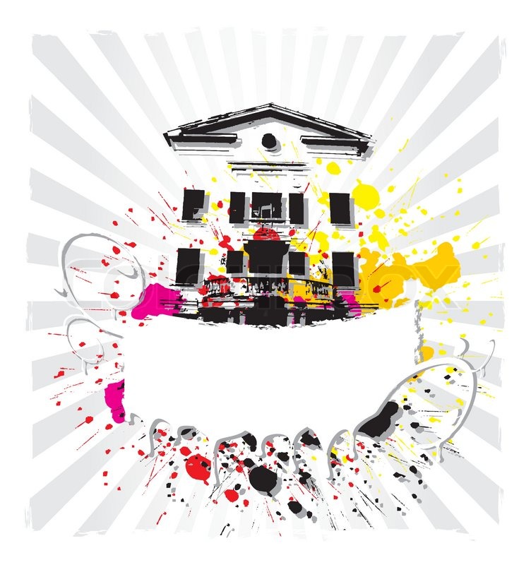 Abstract house background Stock vector Colourbox